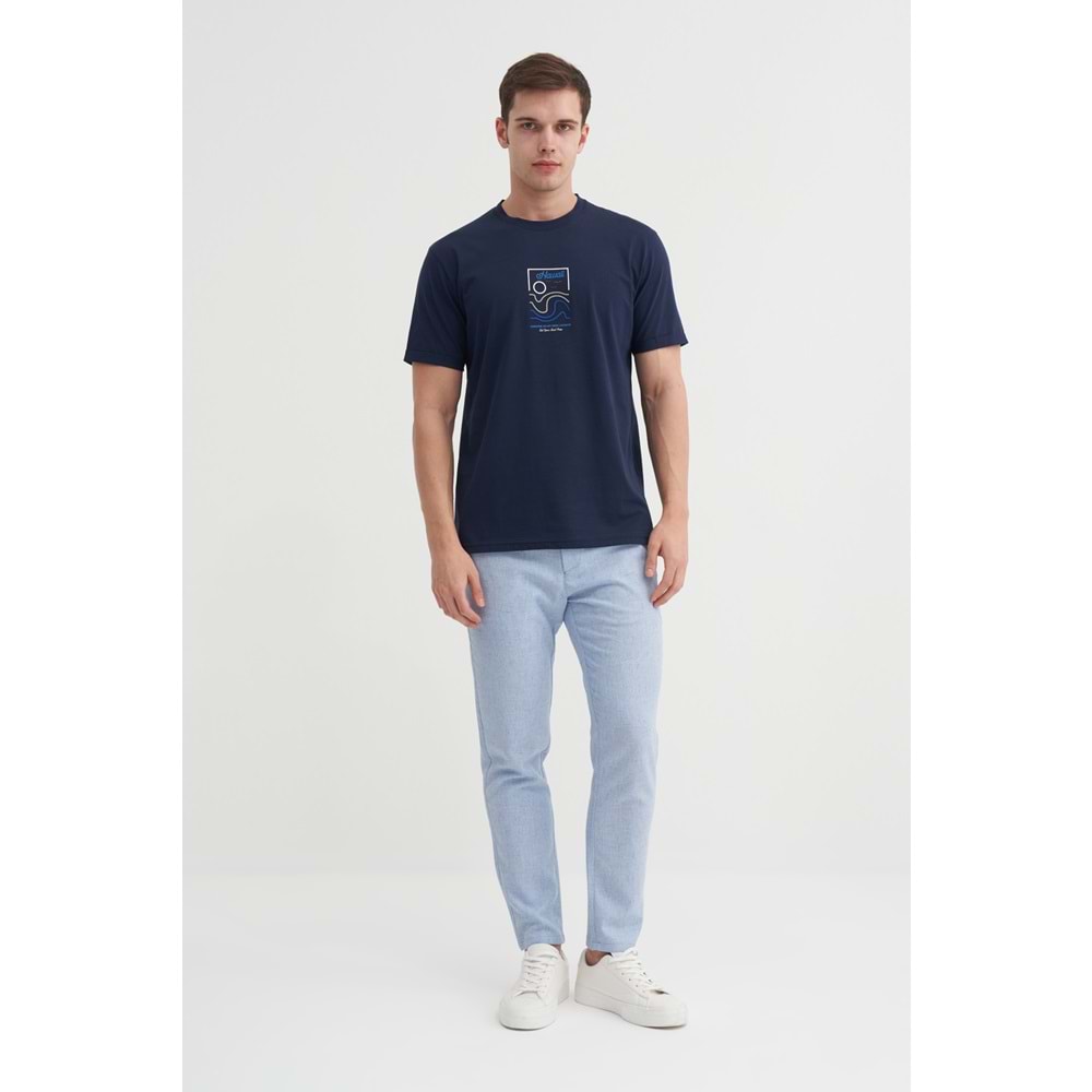 CAZ 4188 BIS YK T-SHIRT - CAZADOR - LACİVERT - L