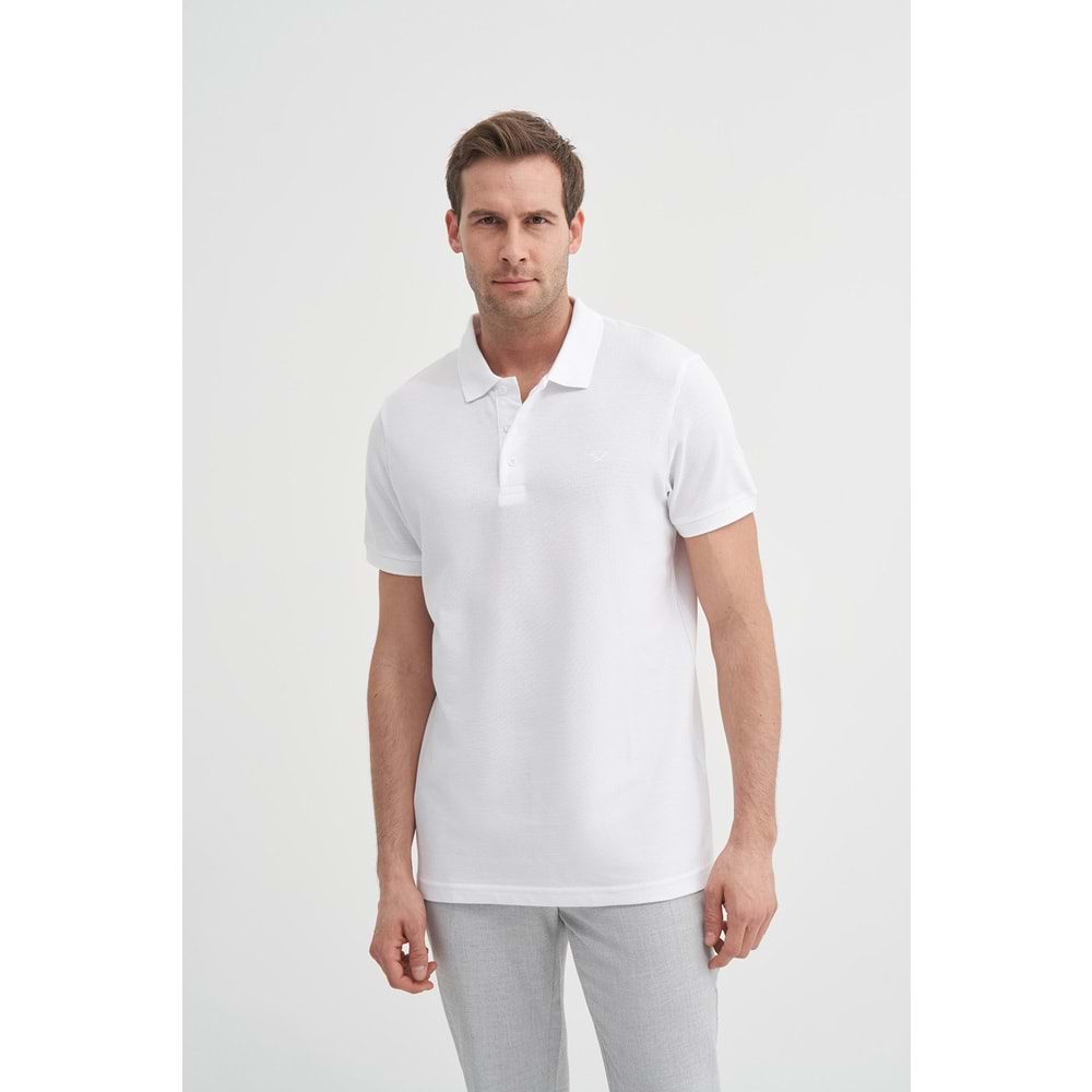 CAZ 4613 POLO PİKE T-SHIRT - CAZADOR - BEYAZ - L