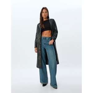 Kadın Giyim Trençkot 5SAK00002EW - KOTON - SİYAH - 38