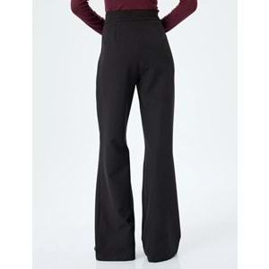 Yüksek Bel Geniş Paça Kumaş Pantolon 5SAK40059UW