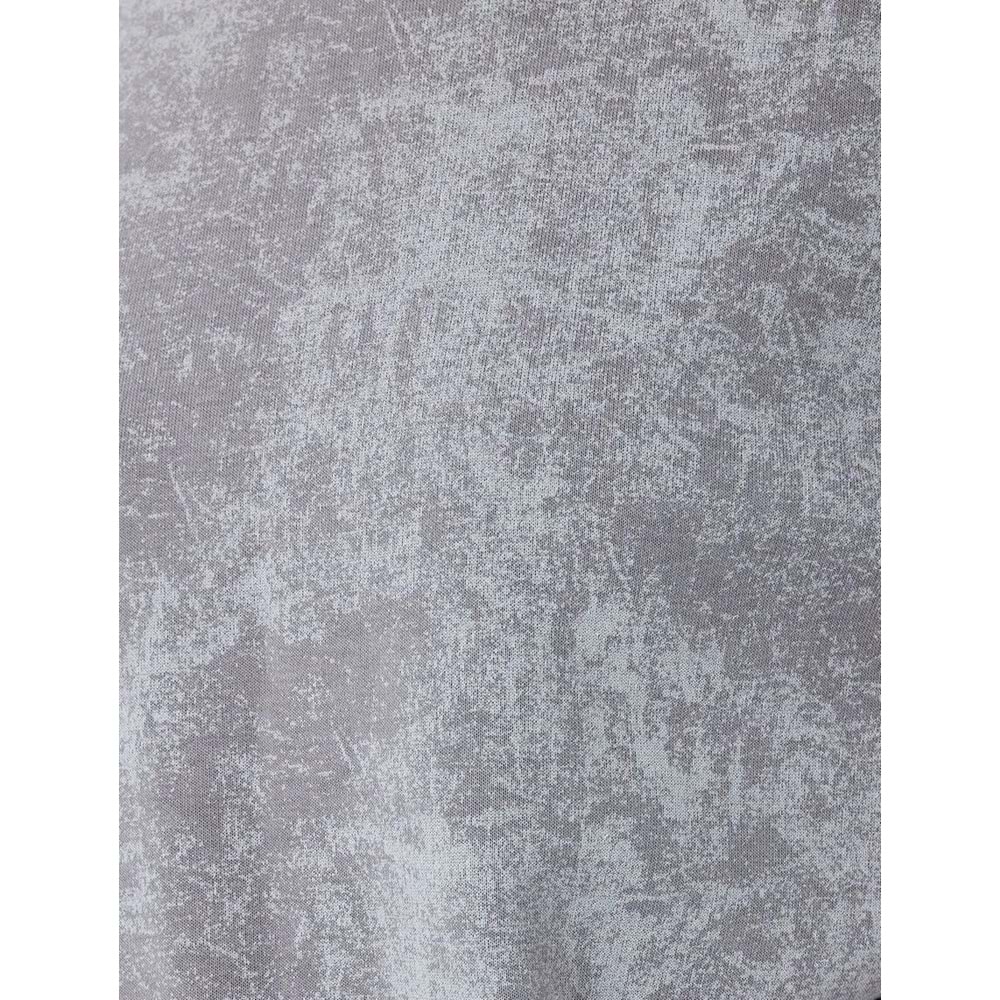 Soyut Baskılı Oversize Yıkamalı Bisiklet Yaka Sweatshirt 5SAL10533IK