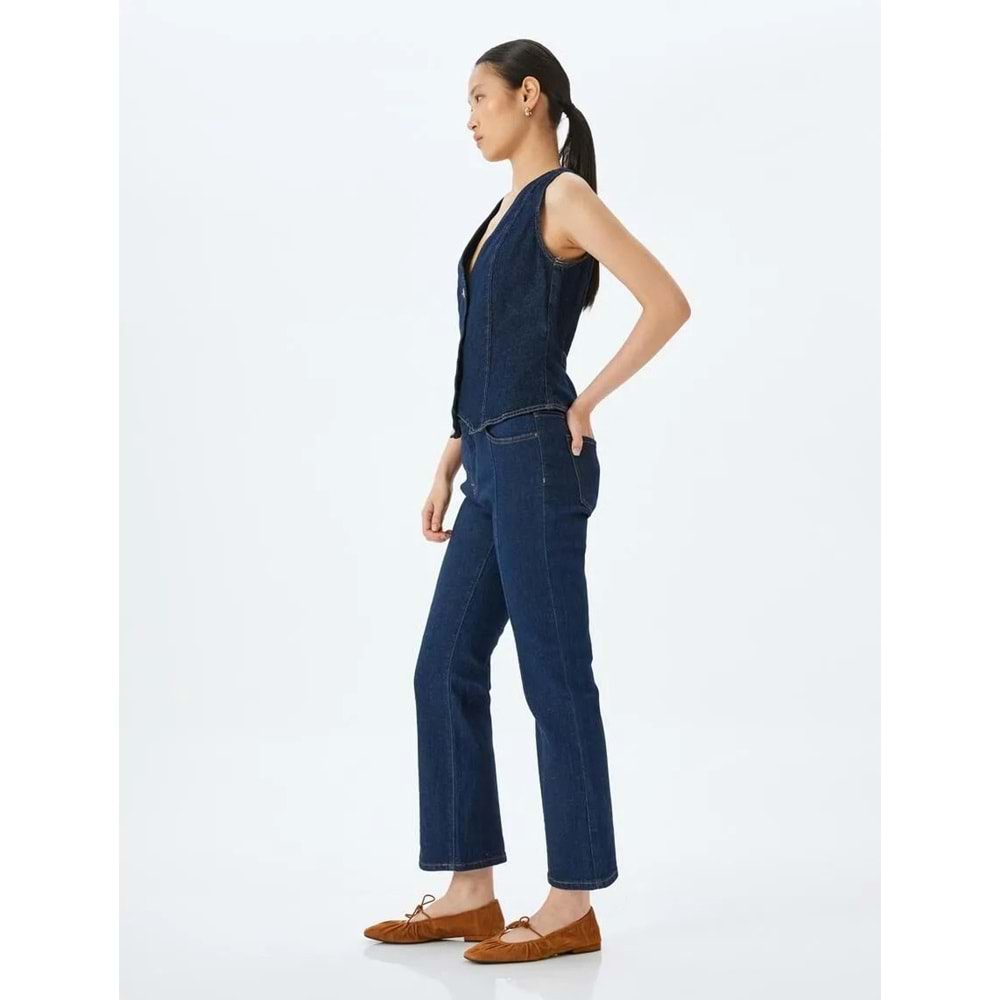 İspanyol Paça i Normal Bel Kot Pantolon 5SAL40051MD