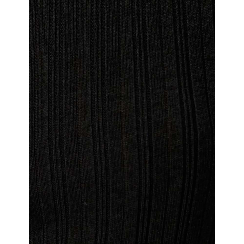 Uzun Kollu Bisiklet Yaka Bluz 5WAK80025PK - KOTON - SİYAH - S