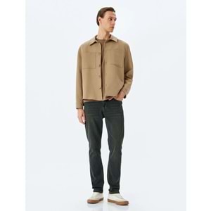 Erkek Giyim Kot Pantolon 5SAM40053ID - KOTON - PETROL - 32/30