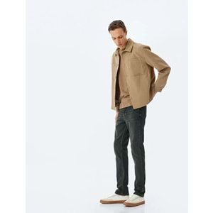 Erkek Giyim Kot Pantolon 5SAM40053ID - KOTON - PETROL - 32/32