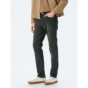 Erkek Giyim Kot Pantolon 5SAM40053ID - KOTON - PETROL - 32/32