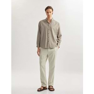 Uzun Kollu Slim Fit Gömlek 5SAM60070HW