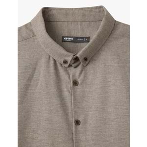 Uzun Kollu Slim Fit Gömlek 5SAM60070HW