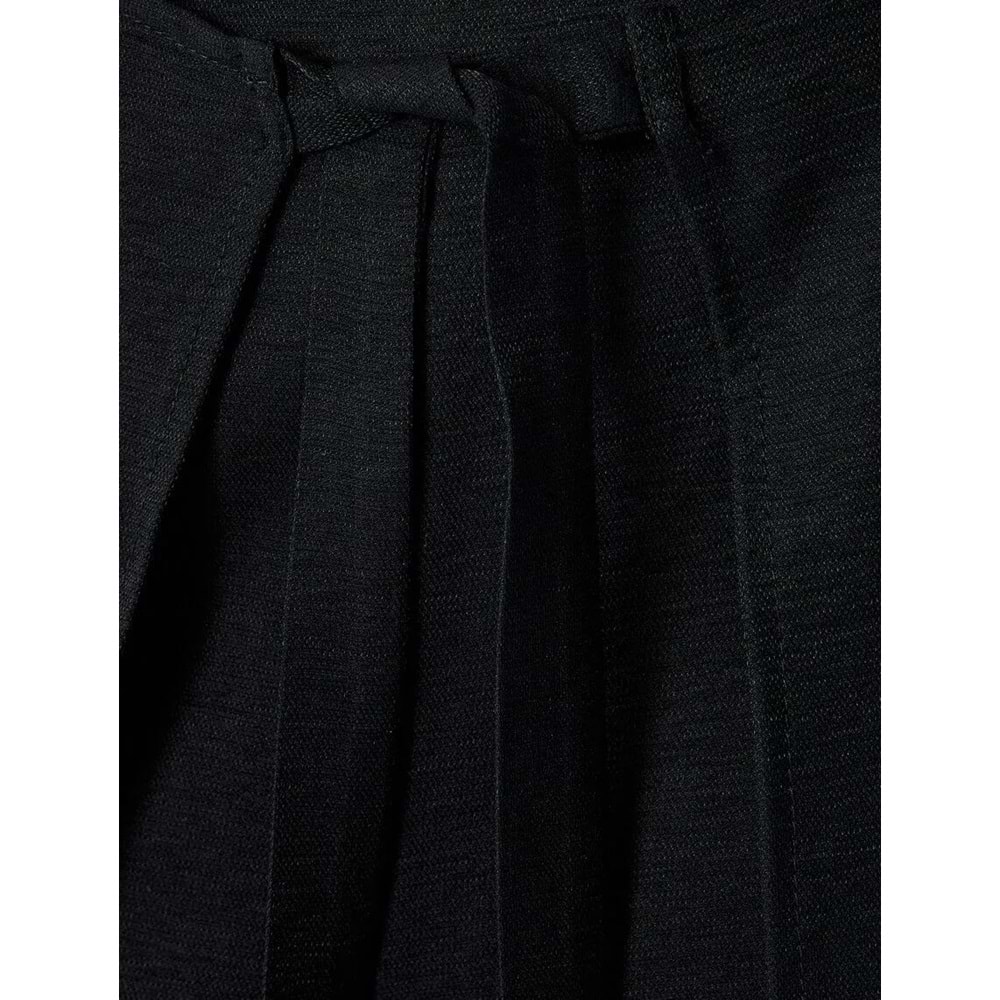 Bol Paça Viskon Pantolon 5SAK40093UW - KOTON - SİYAH - 38