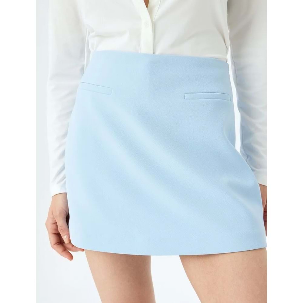 Yüksek Bel Mini Şort Etek 5SAK70025UW