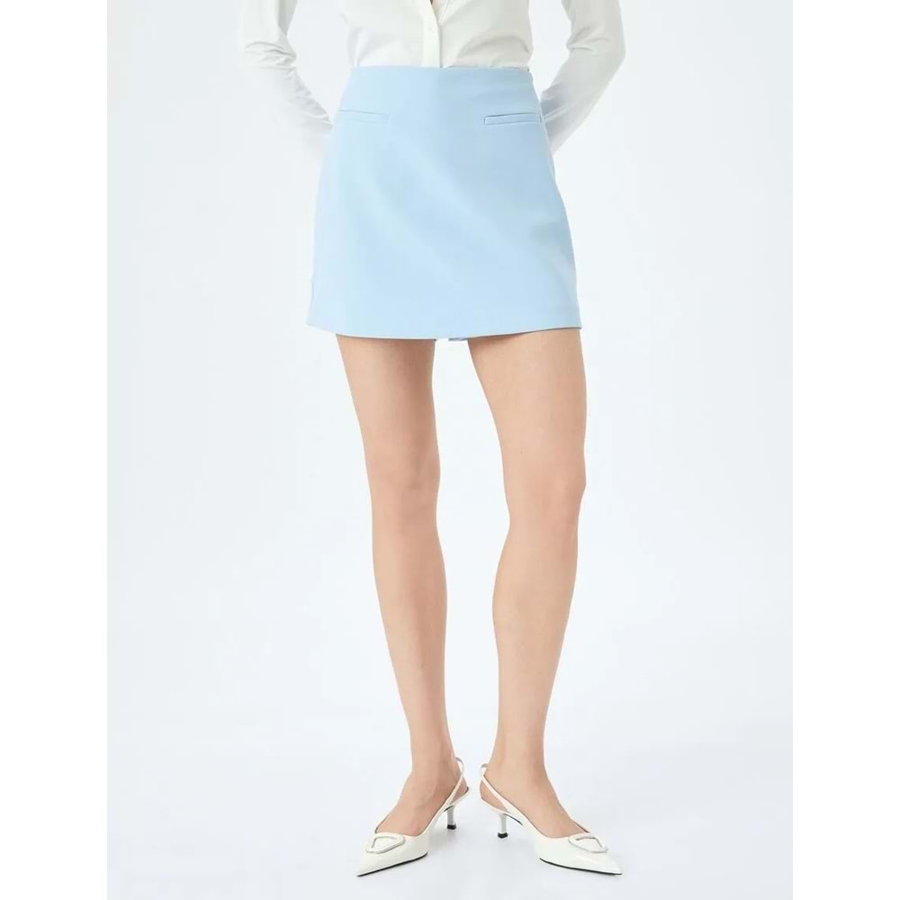 Yüksek Bel Mini Şort Etek 5SAK70025UW