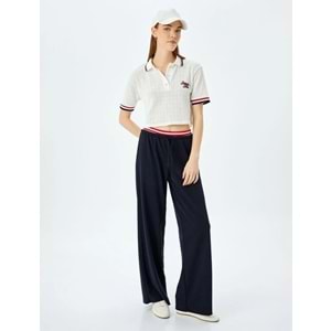 Polo Yaka Kısa Kollu Tişört 5SAL10046IK - KOTON - EKRU - M