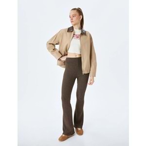 İspanyol Paça Fitilli Tayt Pantolon