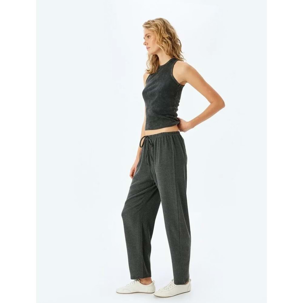 Rahat Kesim Eşofman Pantolon 5SAK40003EK - KOTON - ANTRASİT - M