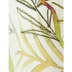 Floral Desenli Cepli Geniş Paça Viskon Pantolon 5SAK40089UW - KOTON - YEŞİL - 38