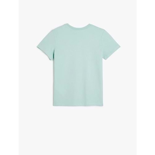 Erkek Çocuk Kaykay Baskılı Tişört Kısa Kollu Bisiklet Yaka Pamuklu 5SKB10143TK