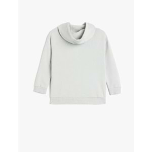 Erkek Çocuk Kapşonlu Pamuklu Uzun Kollu Fermuarlı Sweatshirt 5SKB10266TK - KOTON - GRİ - 7-8 YAŞ