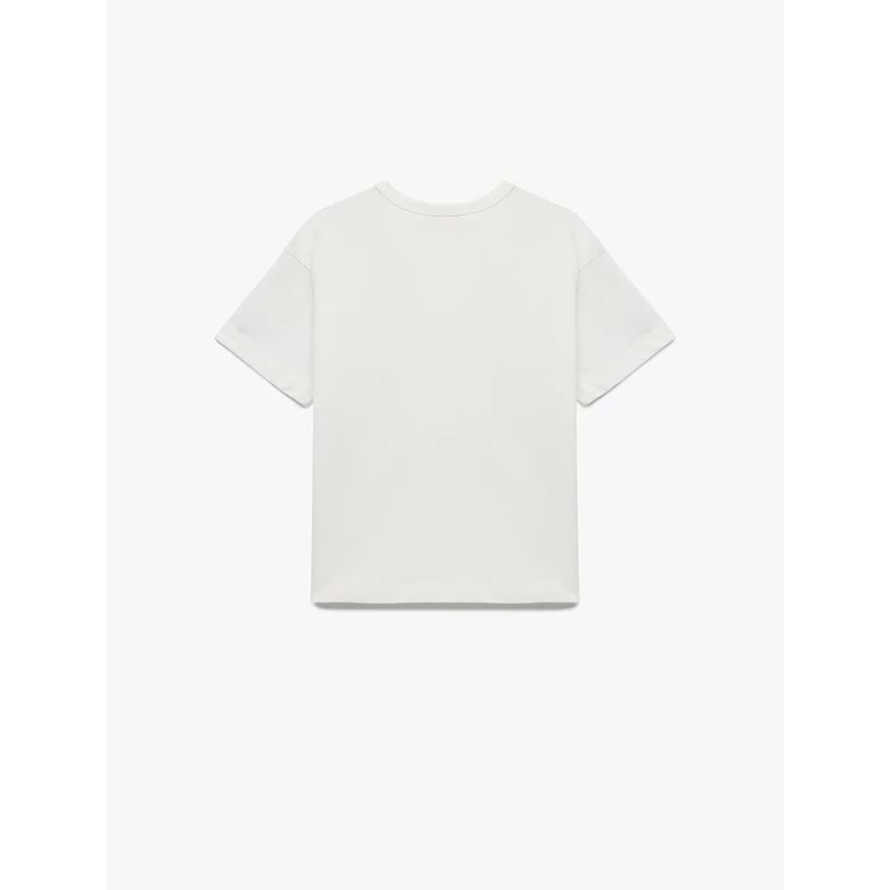 Erkek Çocuk Giyim Tişört 5SKB10496TK - KOTON - EKRU - 7-8 YAŞ