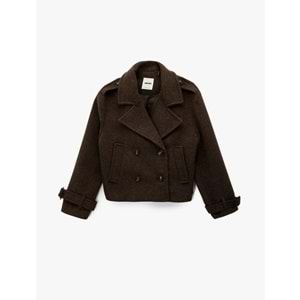 Kadın Giyim Ceket - 6WAK20186EW - KAHVERENGİ - 42