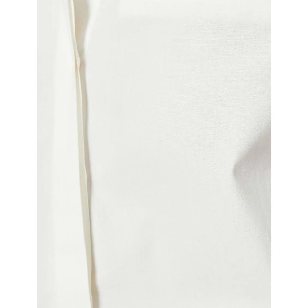 Crop Gömlek Cepli Düğmeli Uzun Kollu Pamuklu 6SAK60253PW - KOTON - BEYAZ - 34