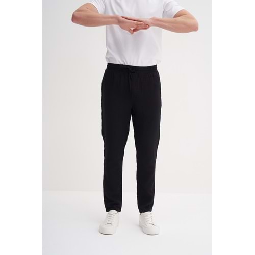 CAZ 00250 JOGGER MÜSLİN PANTOLON - CAZADOR - SİYAH - M