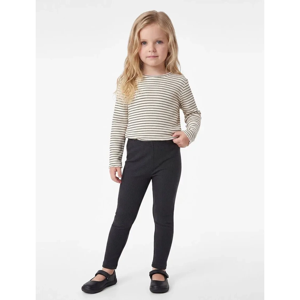 Kız Bebek Pamuklu Beli Lastikli Kaşkorse Basic Uzun Tayt - 7WMG40004AK