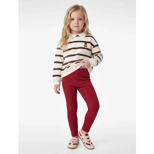 Kız Bebek Pamuklu Beli Lastikli Kaşkorse Basic Uzun Tayt - 7WMG40004AK