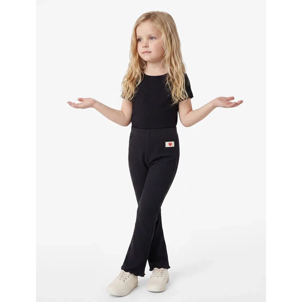 Kız Bebek Pamuklu Beli Lastikli Kaşkorse İspanyol Paça Tayt - 7WMG40047AK