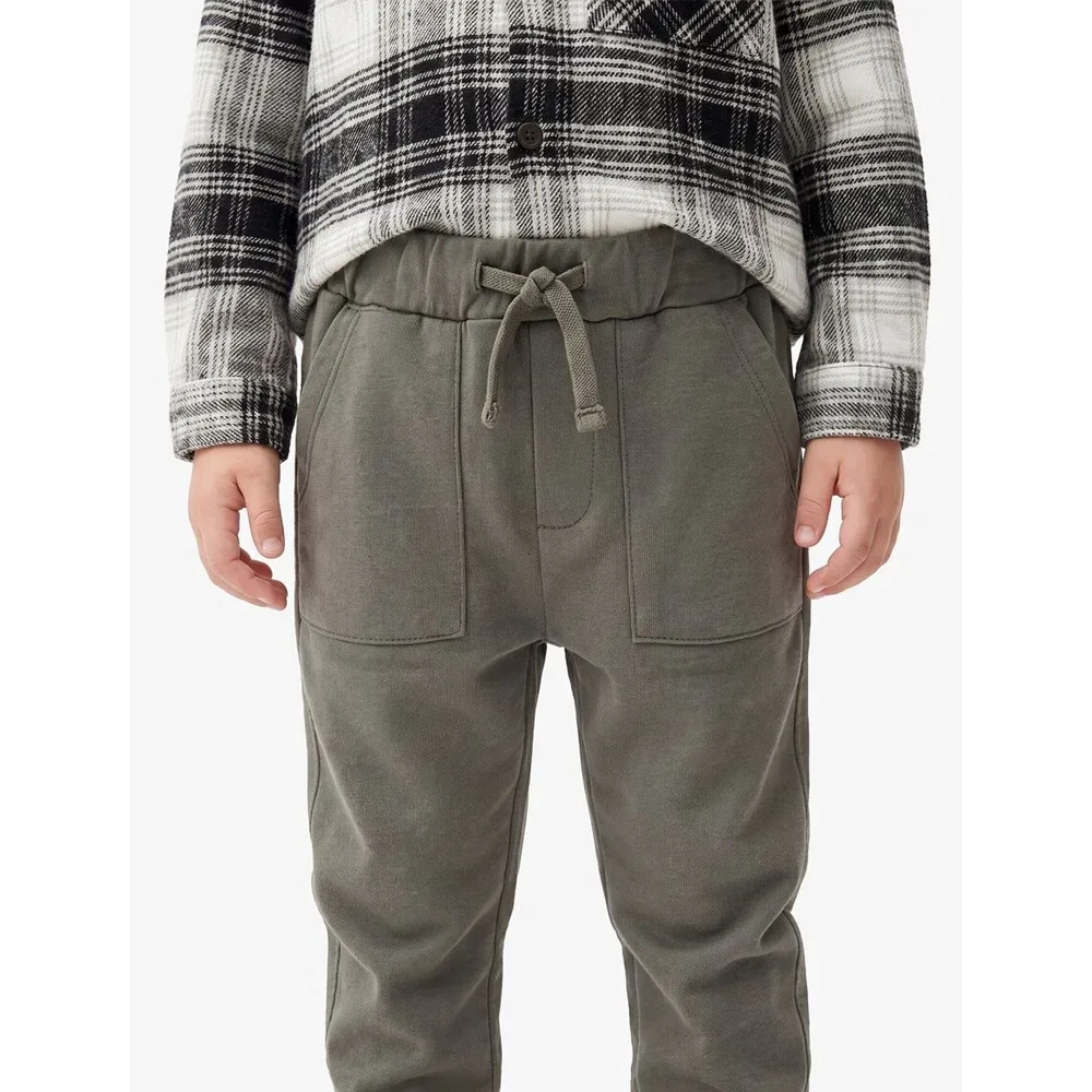 Erkek Bebek Pamuklu Şardonlu Jogger Eşofman Altı - 7WMB40011TK