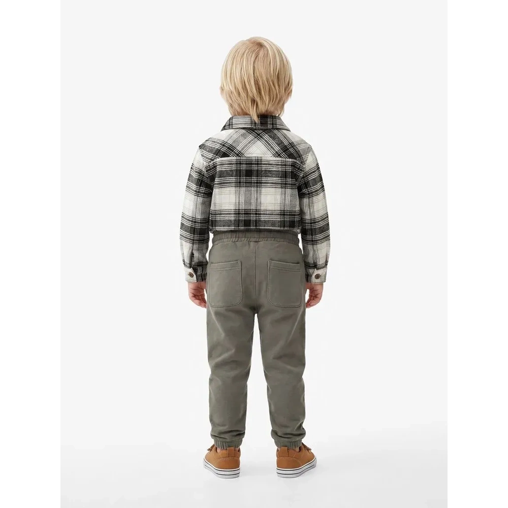 Erkek Bebek Pamuklu Şardonlu Jogger Eşofman Altı - 7WMB40011TK