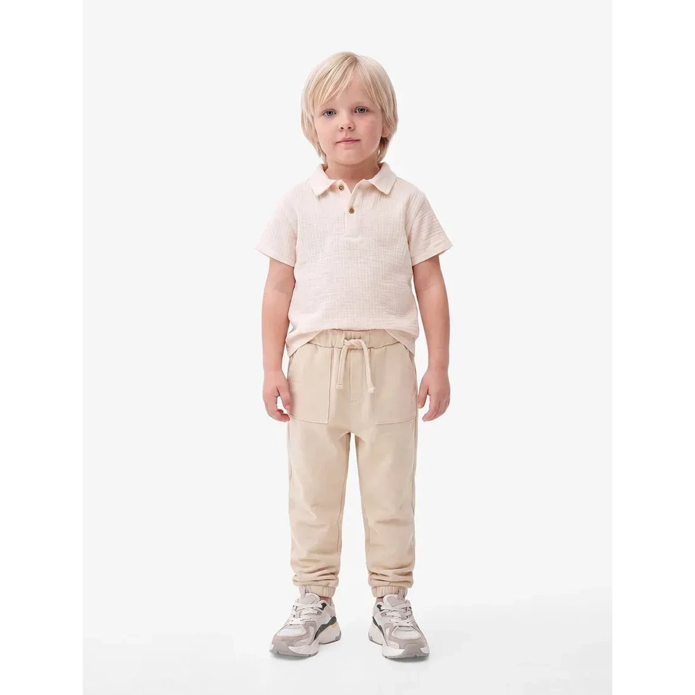 Erkek Bebek Pamuklu Şardonlu Jogger Eşofman Altı - 7WMB40011TK